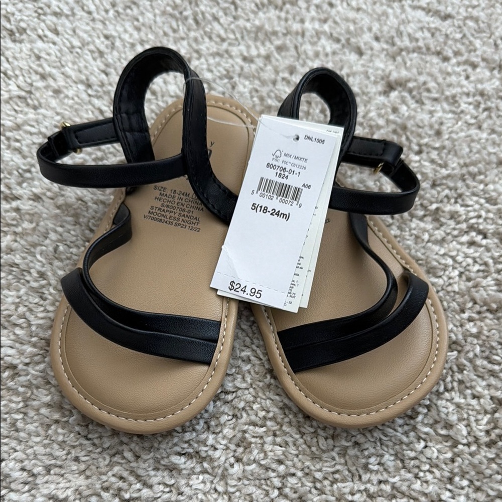Gap Black Kids Sandals